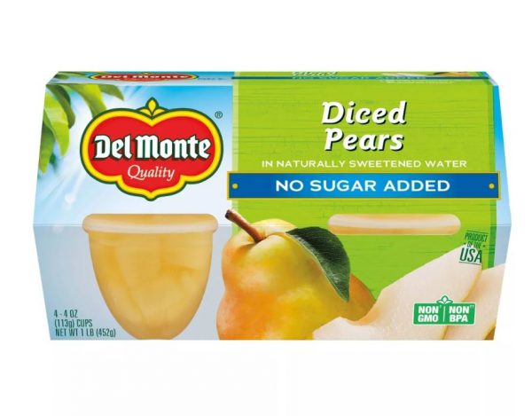 Del Monte Diced Pears - 4ct