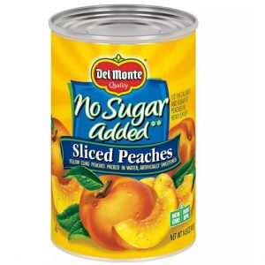 Del Monte No Sugar Added Sliced Peaches 14.5oz