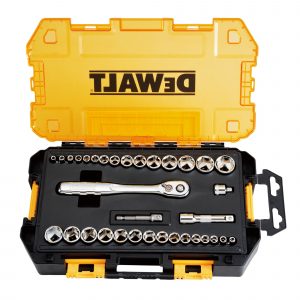 Dewalt 1/4 and 3/8 34 PC Drive Socket Set