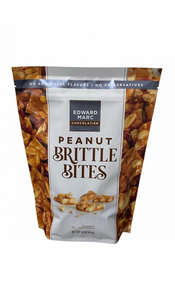 Edward Marc chocolatier peanut brittle bites 16 oz