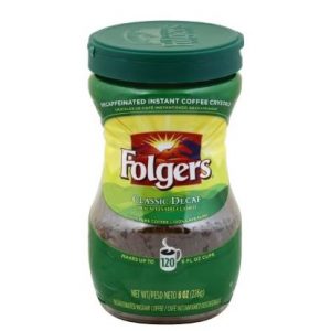 Folgers Instant classic decaf 8 oz