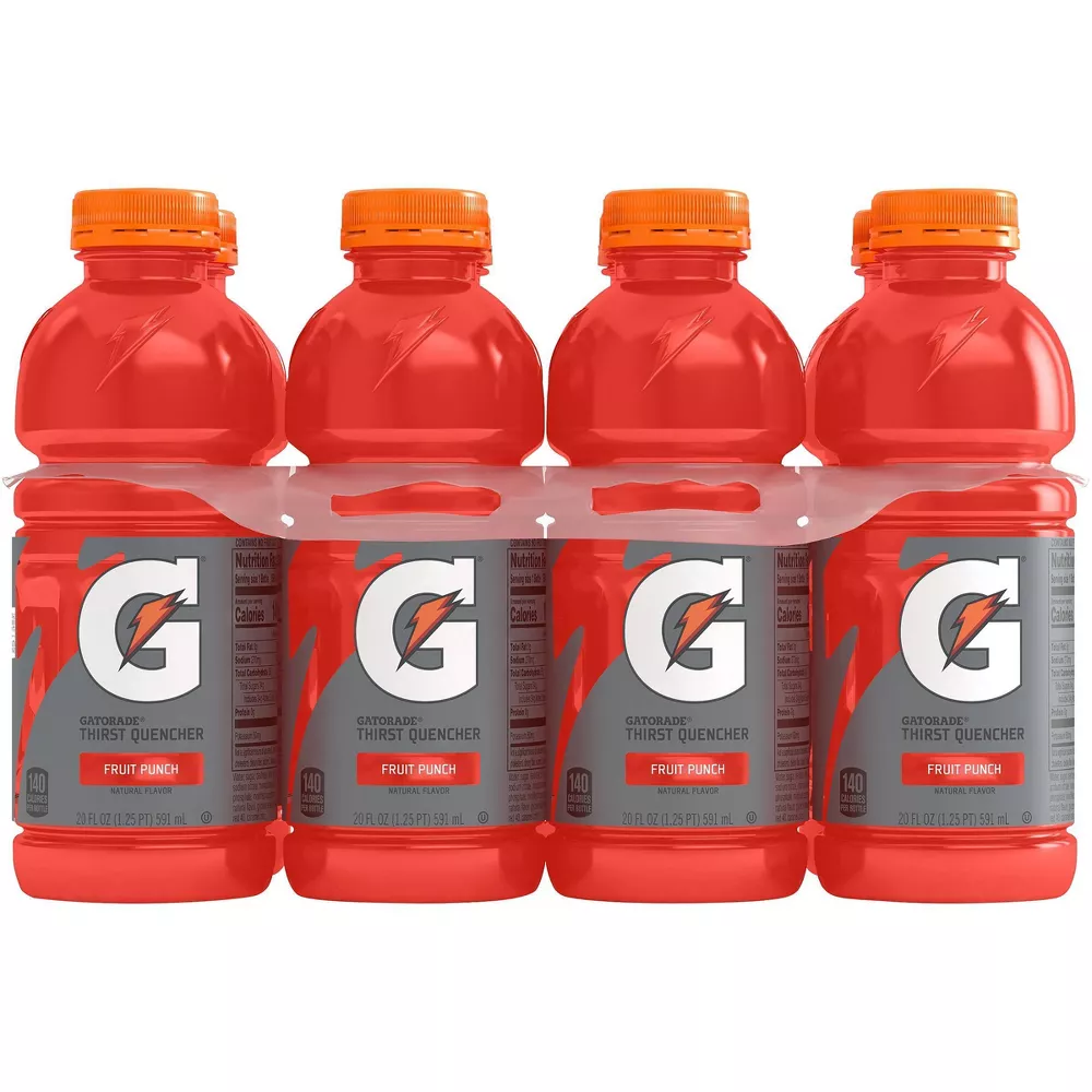 Gatorade Fruit Punch Sports Drink - 8pk/20 fl oz Bottles