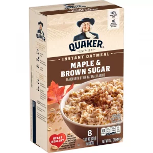 Quaker Instant Oatmeal Maple Brown Sugar 8ct