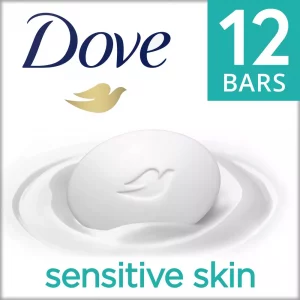 Dove Beauty Sensitive Skin Moisturizing Unscented Beauty Bar Soap