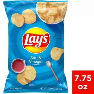 Lay's Salt & Vinegar Flavored Potato Chips - 7.75oz