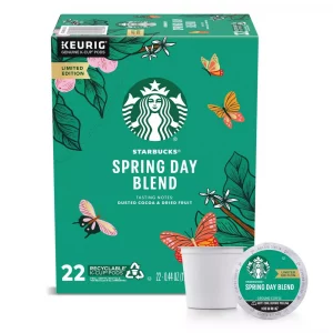 Starbucks Medium Roast K-Cup Coffee Pods Spring Day Blend ? for Keurig Brewers 22 CT