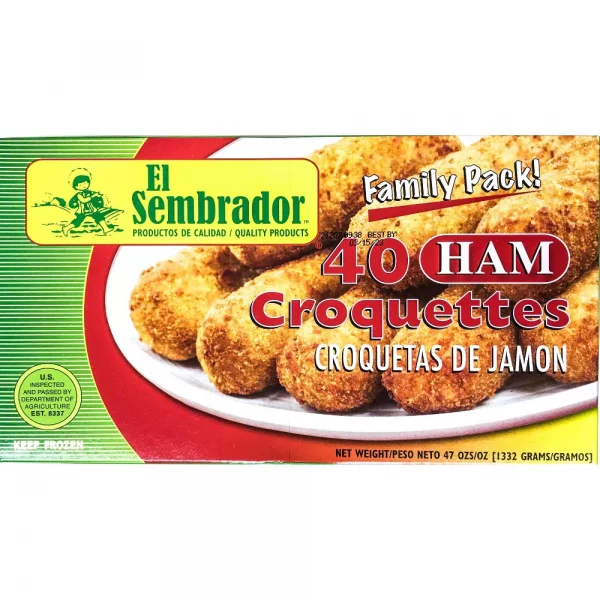El Sembrador Ham Frozen Croquettes - 47oz/40ct