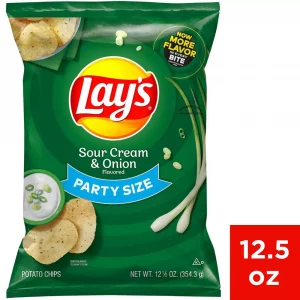 Lay's Sour Cream & Onion Flavored Potato Chips - 12.50oz