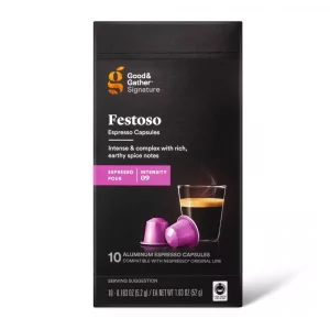 Signature Espresso Intensity 9 Festoso Pods Espresso Roast - 10ct - Good & Gather?