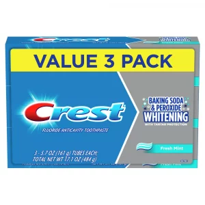 Crest Cavity & Tartar Protection Toothpaste with Whitening Baking Soda & Peroxide - 5.7oz/3pk
