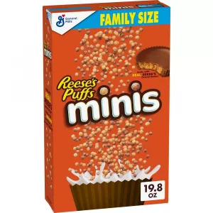 General MIlls Reeses Puffs Minis Family Size Cereal - 19.8oz