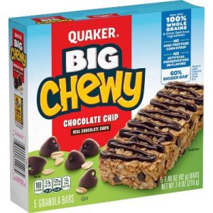 Quaker Big Chewy Chocolate Chip Granola Bars - 5ct
