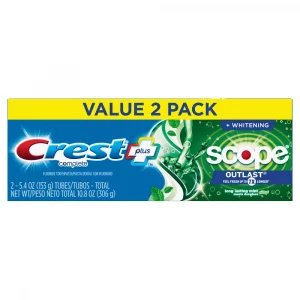 Crest + Scope Outlast Complete Whitening Toothpaste - Mint - 5.4oz