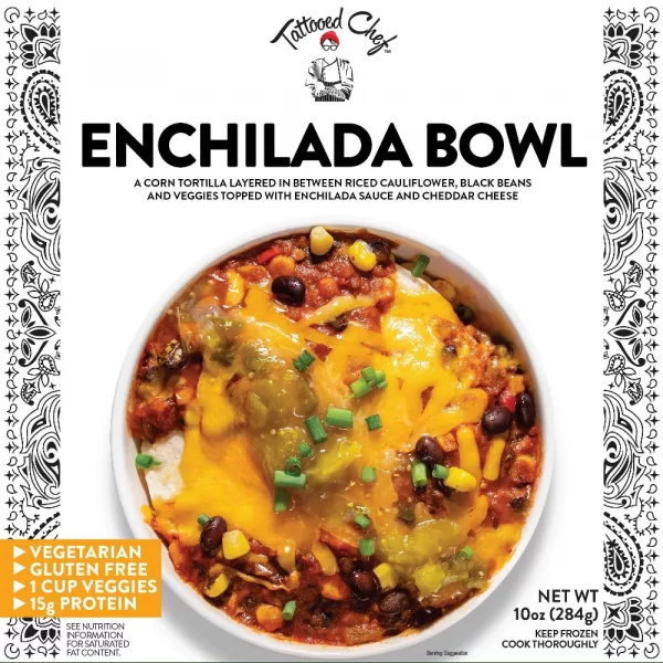 Tattooed Chef Gluten Free Frozen Enchilada Bowl - 10oz