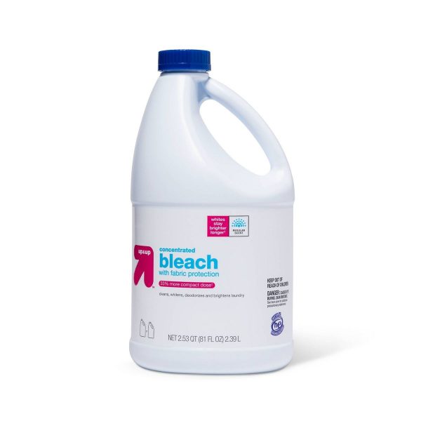 Up & Up Regular Bleach with Fabric Protection - 81oz