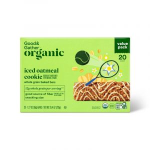 Good & Gather Organic Iced Oatmeal Whole Grain Baked Bars - 20ct