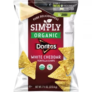 Doritos Simply Organic White Cheddar Tortilla Flavored Chips - 7.5oz