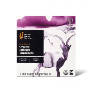 Good & Gather - Signature Organic Ethiopian Yirgacheffe Medium Roast Coffee - 16ct Single Serve Pods