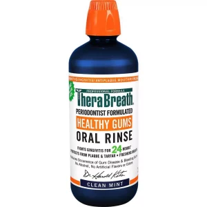 TheraBreath Healthy Mouthwash Rinse Mint - 16 fl oz