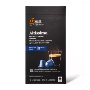 Good & Gather - Signature Intenso Espresso Altissimo Pods Espresso Roast Coffee - 10ct