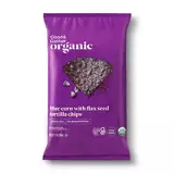 Organic Blue Corn Tortilla Chips with Flax Seeds - 12oz - Good & Gather?
