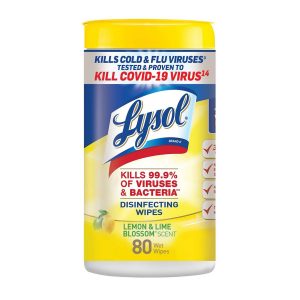 Lysol Lemon and Lime Disinfecting Wipes- 80ct