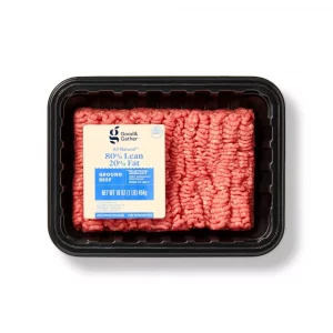 Good & Gather All Natural 80/20 Ground Beef - 1lb
