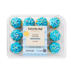 Favorite Day Spring Vanilla Mini Cupcakes - 10oz/12ct