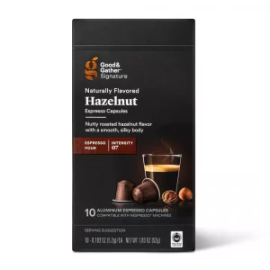 Signature Naturally Flavored Hazelnut Espresso Pods Espresso Roast Coffee - 10ct - Good & Gather?