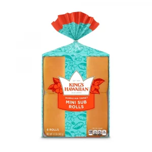 King's Hawaiian Mini Sub Sweet Rolls - 12oz/6ct