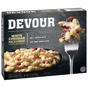 Devour Frozen White Cheddar Mac & Cheese with Bacon - 12oz