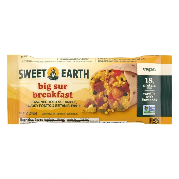 Sweet Earth Big Sur Vegan Frozen Breakfast Burrito - 5.5oz