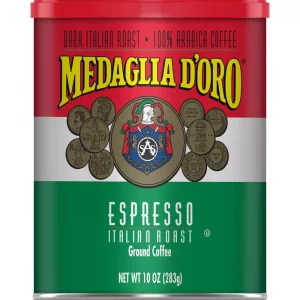 Medaglia D'Oro Espresso Dark Roast Italian Roast Ground Coffee - 10oz