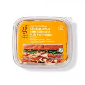 Good & Gather  Seasoned Chicken Breast Ultra-Thin Deli Slices - 9oz