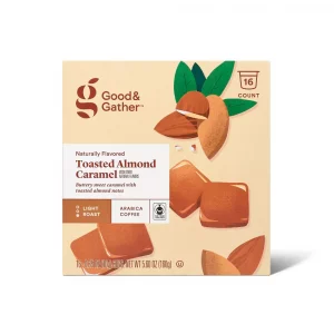 Good & Gather - Naturally Flavored Toasted Almond Caramel Light Roast Coffee - 16ct Single Serve Pods