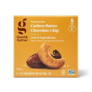 Good & Gather Cashew Butter Chocolate Chip Nutrition Bars - 5ct