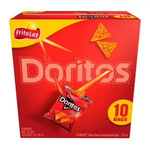 Doritos Nacho Cheese Flavored Tortilla Chips - 10ct