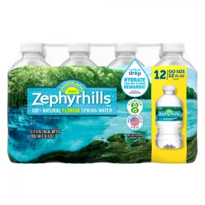 Zephyrhills Brand 100% Natural Spring Water - 12pk/12 fl oz Bottles