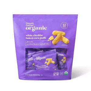 Organic White Cheddar Puffs Multipack - 12ct - Good & Gather?