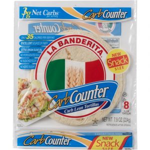 La Banderita Carb Counter Snack Size Keto Friendly Flour Tortillas - 7.9oz/8ct