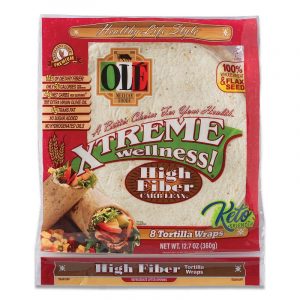 Ole Xtreme Wellness High Fiber Low Carb Keto Friendly Tortilla Wraps - 12.7oz/8ct