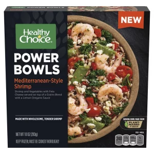 Healthy Choice Frozen Power Bowls Mediterranean Style Shrimp - 10oz