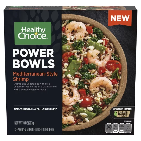 Healthy Choice Frozen Power Bowls Mediterranean Style Shrimp - 10oz