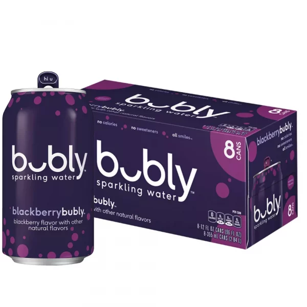 bubly Blackberry Sparkling Water - 8pk/12 fl oz Cans