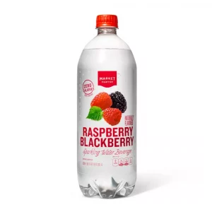 Market Pantry Raspberry Blackberry Sparkling Water - 33.8 fl oz Bottle