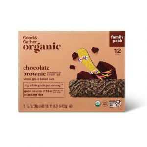 Good & Gather Organic Chocolate Brownie Whole Grain Baked Bar - 15.24oz/12ct