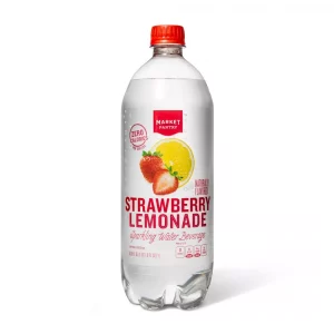 Market Pantry Strawberry Lemonade Sparkling Water - 33.8 fl oz Bottle