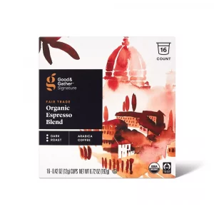 Good & Gather - Signature Organic Espresso Blend Dark Roast Coffee - 16ct Single Serve Pods