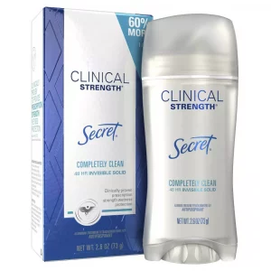 Secret Clinical Strength Completely Clean Invisible Solid Antiperspirant & Deodorant