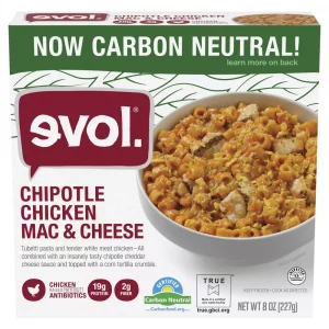 Evol Frozen Chipotle Chicken Macaroni and Cheese - 8oz